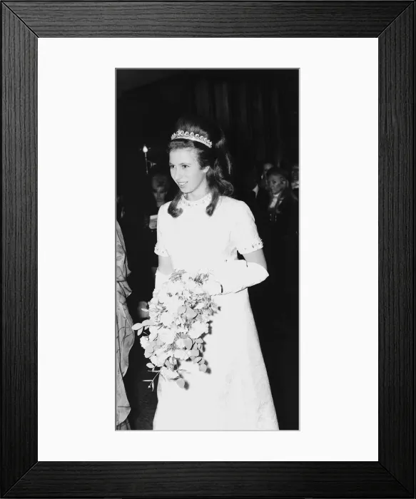 Framed Print : Princess Anne arriving at the warner theatre
