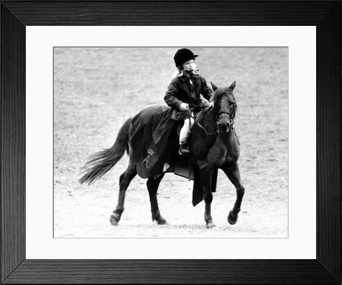 Framed Print : Following in her mothers footsteps Zara Phillips got on her high horse Framed Print : Following in her mothers footsteps Zara Phillips got on her high horse