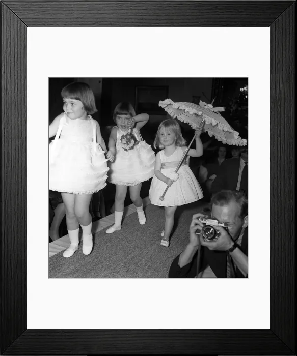Framed Print : Children modeling their American designer clothes. Model is Cathryn Harrison Grand Framed Print : Children modeling their American designer clothes. Model is Cathryn Harrison Grand