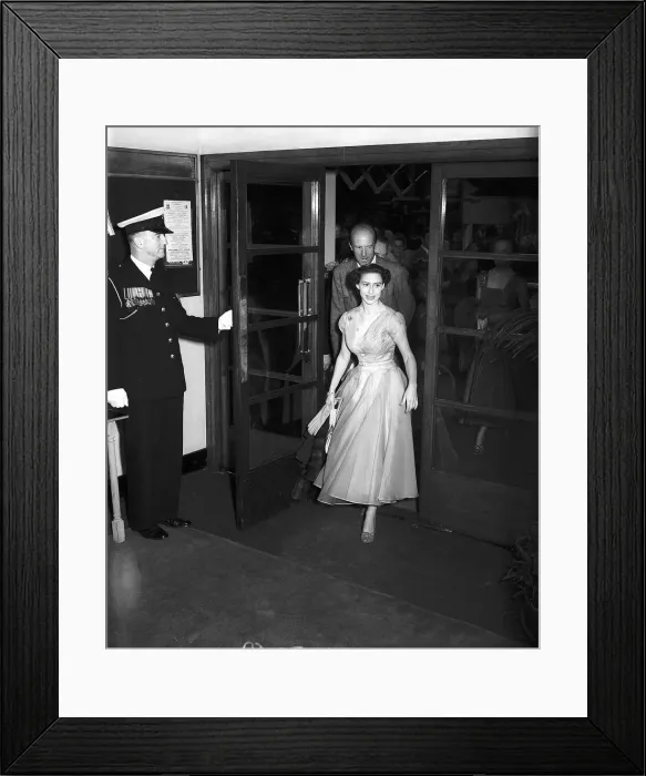 Framed Print : Princess Margaret at International Horse Show July 1953 in White City with Framed Print : Princess Margaret at International Horse Show July 1953 in White City with