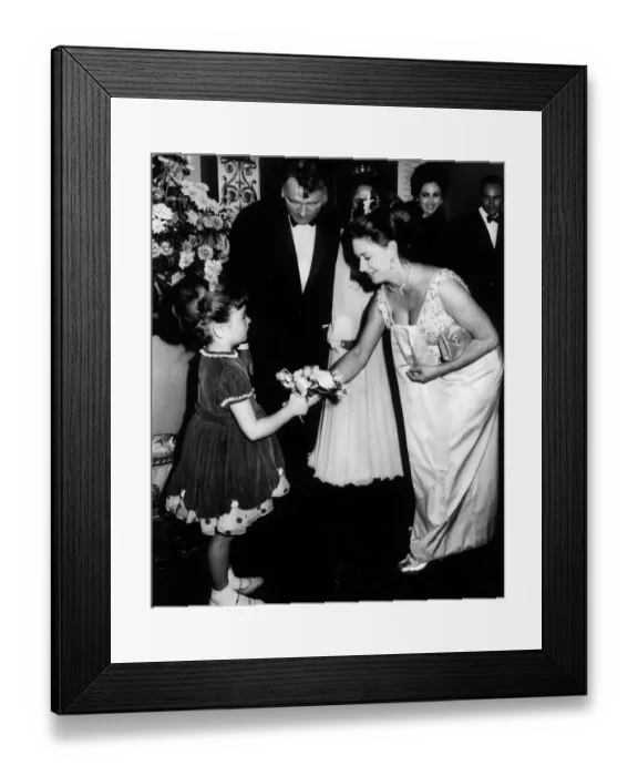 Framed Print : Princess Margaret meets Richard Burton and Elizabeth Taylor At premiere of Framed Print : Princess Margaret meets Richard Burton and Elizabeth Taylor At premiere of