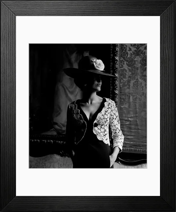 Framed Print : Fashion Chritian Dior pictures taken at Charity Fashion show at Welbeck Abbey Near Framed Print : Fashion Chritian Dior pictures taken at Charity Fashion show at Welbeck Abbey Near