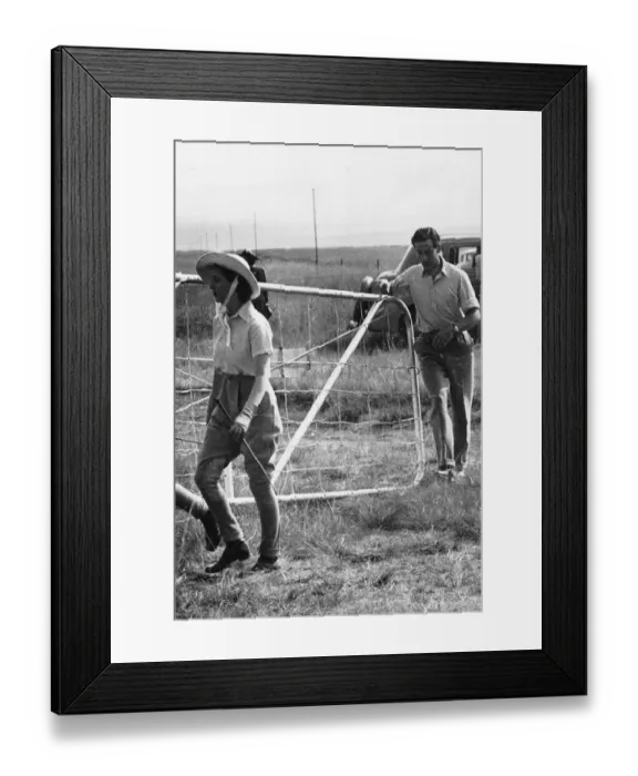 Framed Print : Princess Margaret and Group Captain Peter Townsend photographed at Harrismith during Framed Print : Princess Margaret and Group Captain Peter Townsend photographed at Harrismith during