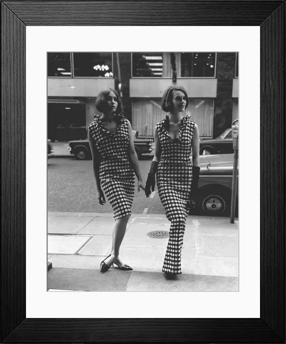 Framed Print : Sixties 60s Fashion by Hershelle at Bruron Street Left Bold black Framed Print : Sixties 60s Fashion by Hershelle at Bruron Street Left Bold black