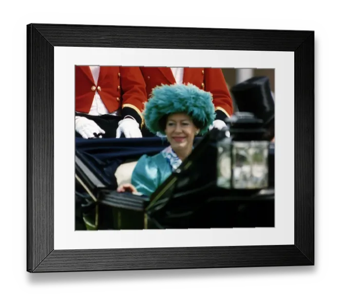 Framed Print : Princess Margaret Royal Ascot June 1990 Framed Print : Princess Margaret Royal Ascot June 1990