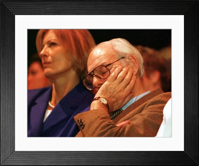 Framed Print : Sir Denis Thatcher, the husband of former Prime Minister Margaret Thatcher, has died