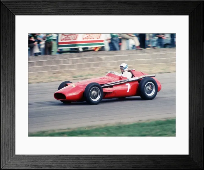 Framed Print : Stirling Moss racing in a Maseratti at Brands hatch Framed Print : Stirling Moss racing in a Maseratti at Brands hatch