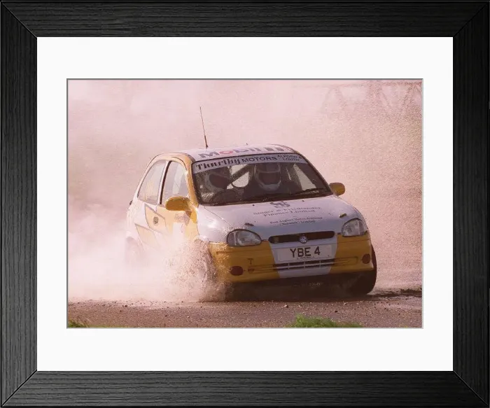  : A Vauxhall Corsa rally sports car March 1998 Being driven by Actress Glenda McKay