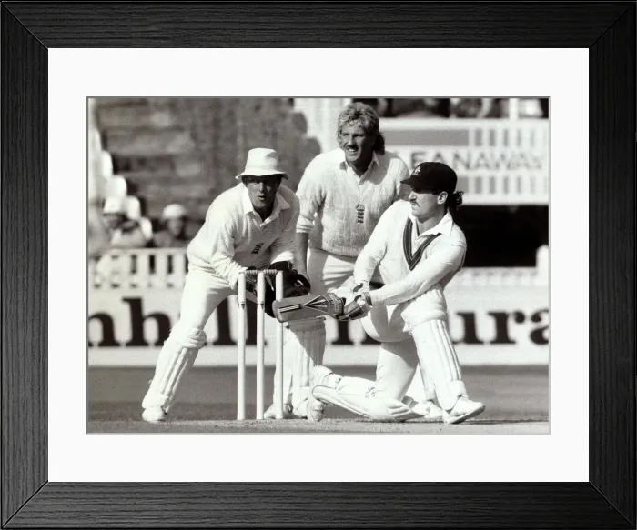 Framed Print : Paul Downton - England Cricket Player - August 1985 with Ian Botham Framed Print : Paul Downton - England Cricket Player - August 1985 with Ian Botham