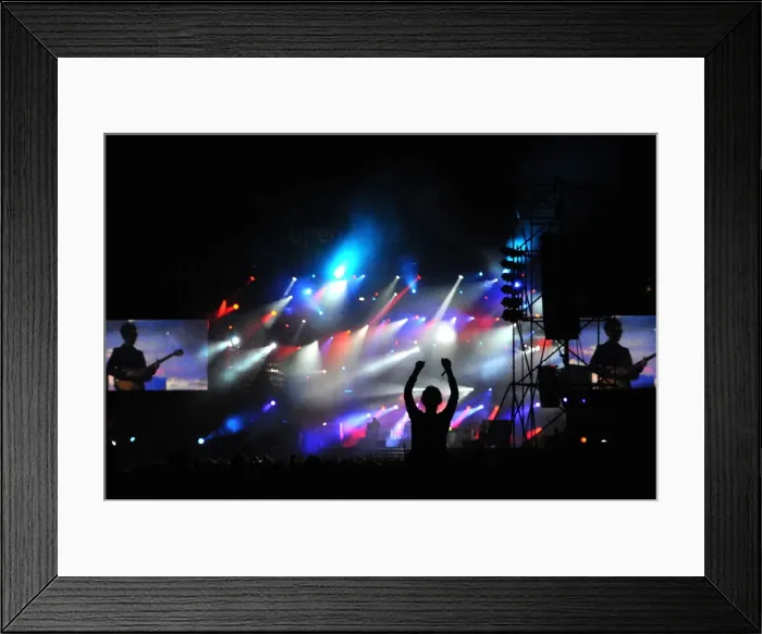 Framed Print : Kasabian playing live the open er festival in Poland Framed Print : Kasabian playing live the open er festival in Poland