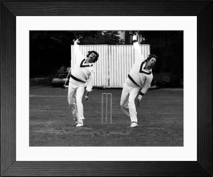 Framed Print : Dennis Lillee (left) and Jeff Thomson June 1975 Australian bowlers Pictured during Framed Print : Dennis Lillee (left) and Jeff Thomson June 1975 Australian bowlers Pictured during