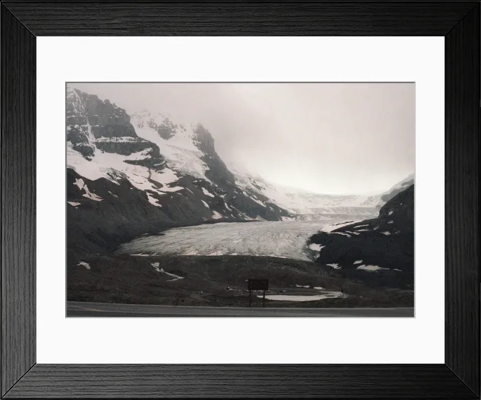 Framed Print : Glacier in the Columbian Ice Fields in the Canadian Rockies, July 1999 Framed Print : Glacier in the Columbian Ice Fields in the Canadian Rockies, July 1999
