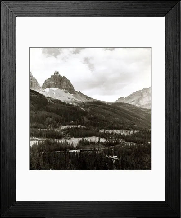 Framed Print : A train travels through the Rocky Mountains, from Vancouver to banff in Canada Framed Print : A train travels through the Rocky Mountains, from Vancouver to banff in Canada