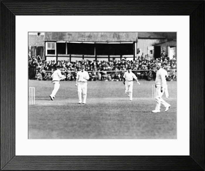 Framed Print : Don Bradman, Cricketer Bradman the 21 year old batsman scores his 200th run Framed Print : Don Bradman, Cricketer Bradman the 21 year old batsman scores his 200th run