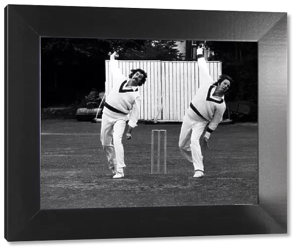 Dennis Lillee (left) and Jeff Thomson. Australian Cricket players bowlers pictured during