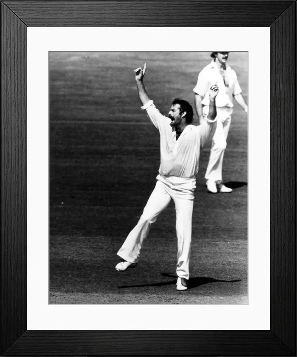 Framed Print : Dennis Lillee September 1980 appeals to Umpire at Lords Framed Print : Dennis Lillee September 1980 appeals to Umpire at Lords