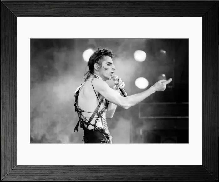 Framed Print : American rock singer Alice Cooper performing in concert at the Hammersmith Odeon during Framed Print : American rock singer Alice Cooper performing in concert at the Hammersmith Odeon during
