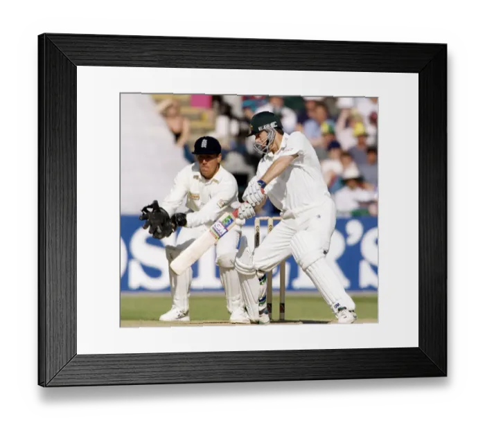 Framed Print : Steve Waugh of Australia batted 82 Ashes Tour 1997 Giving Australia a winning lead