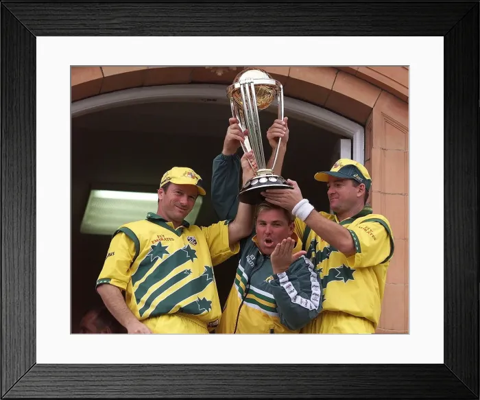 Framed Print : Australia V Pakistan Cricket World Cup at Final Lords Mark Waugh Capt Framed Print : Australia V Pakistan Cricket World Cup at Final Lords Mark Waugh Capt
