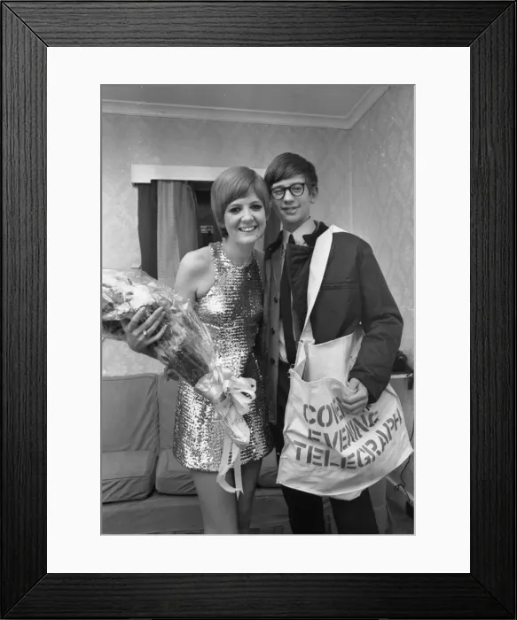 Framed Print : Newspaper delivery boy Richard Morgan aged 15, met Cilla Black at Cilla Framed Print : Newspaper delivery boy Richard Morgan aged 15, met Cilla Black at Cilla