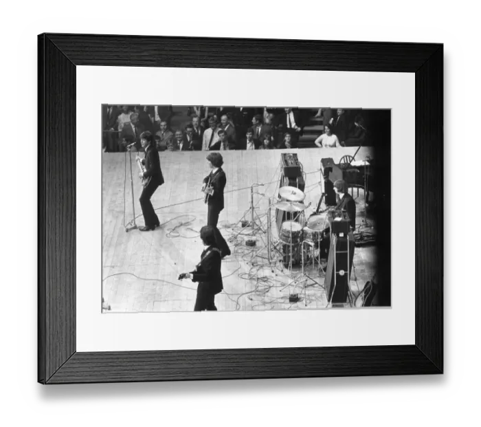 Framed Print : The Beatles in concert during European Tour June - July 1965 Framed Print : The Beatles in concert during European Tour June - July 1965
