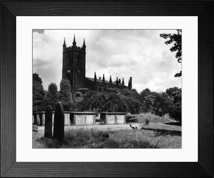 Framed Print : Stoke parish church, mother'church of north Staffordshire Framed Print : Stoke parish church, mother'church of north Staffordshire