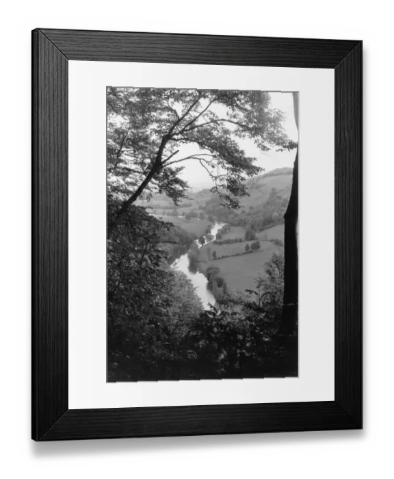 Framed Print : Country views of Herfordshire around Bredwardine, Symonds Yat and the river Wye. c Framed Print : Country views of Herfordshire around Bredwardine, Symonds Yat and the river Wye. c