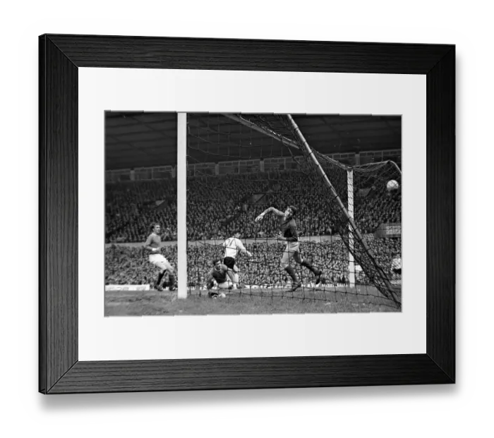 Framed Print : Manchester United goalkeeper Alex Stepney fails to stop a Sunderland goal during their Framed Print : Manchester United goalkeeper Alex Stepney fails to stop a Sunderland goal during their