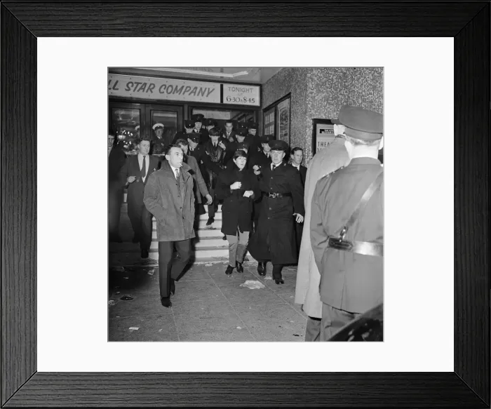 Framed Print : Pop Group The Beatles performance at the Ritz Cinema, Belfast in Northern Ireland