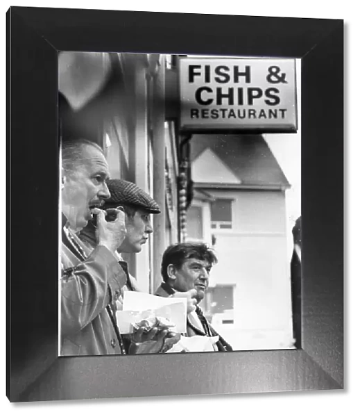 Fish and Chips - Chips for lunch and time for reflection during the South Wales