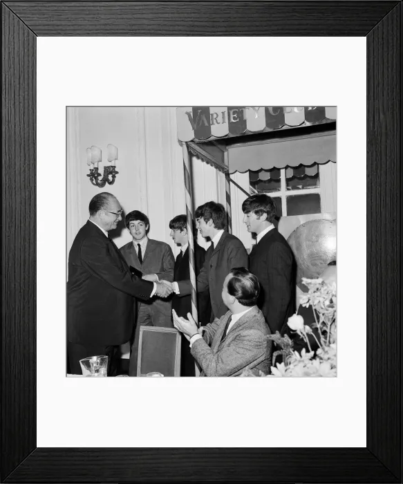 Framed Print : The Beatles attend the Variety Club Lunch. Left to right: Paul McCartney