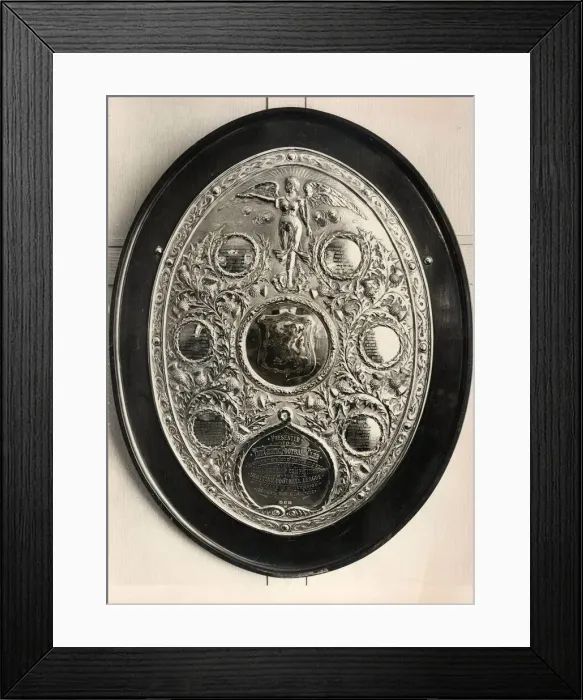 Framed Print : Celtic FC Shield 13th April 1972. The shield was presented to celtic f Framed Print : Celtic FC Shield 13th April 1972. The shield was presented to celtic f