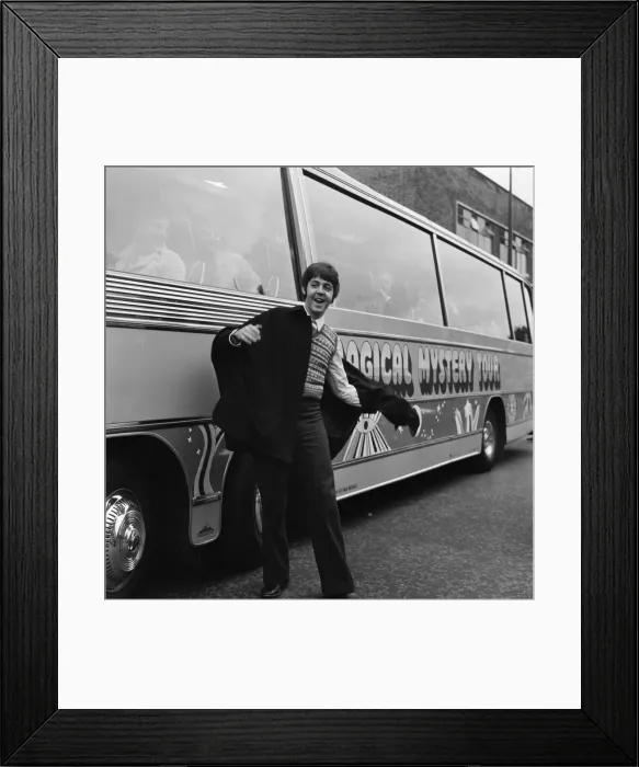 Framed Print : The Beatles set out on their celebrated tour of the West Country 11th September 1967 Framed Print : The Beatles set out on their celebrated tour of the West Country 11th September 1967
