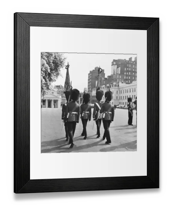 Framed Print : The Coldstream guards seen here parading the regimental colours Framed Print : The Coldstream guards seen here parading the regimental colours