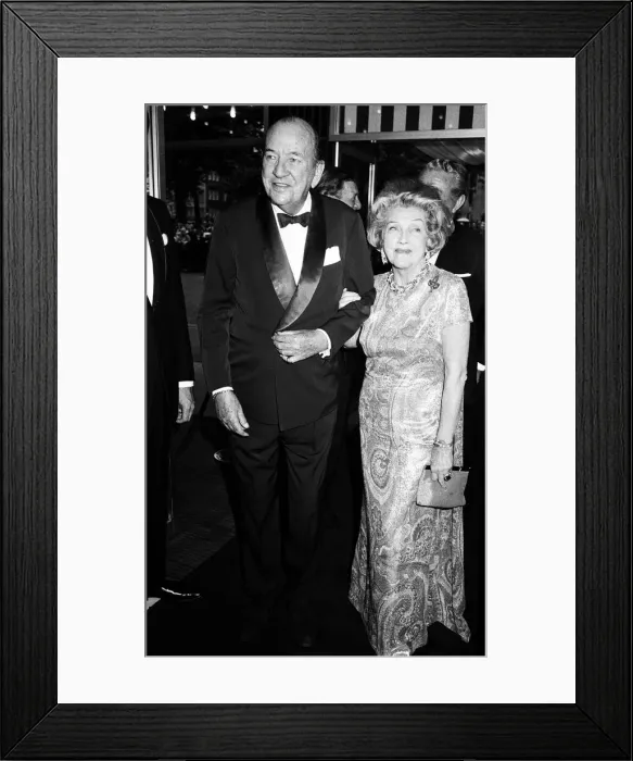 Framed Print : Noel Coward actor arrives at premiere of Young Winston 1972 Framed Print : Noel Coward actor arrives at premiere of Young Winston 1972