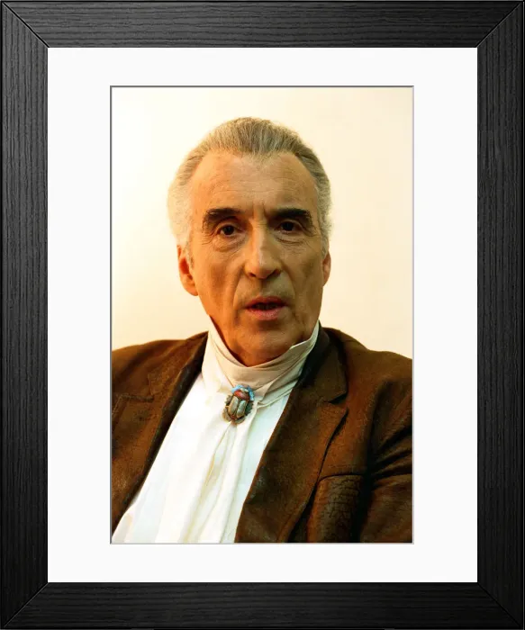 Framed Print : Christopher Lee actor Framed Print : Christopher Lee actor