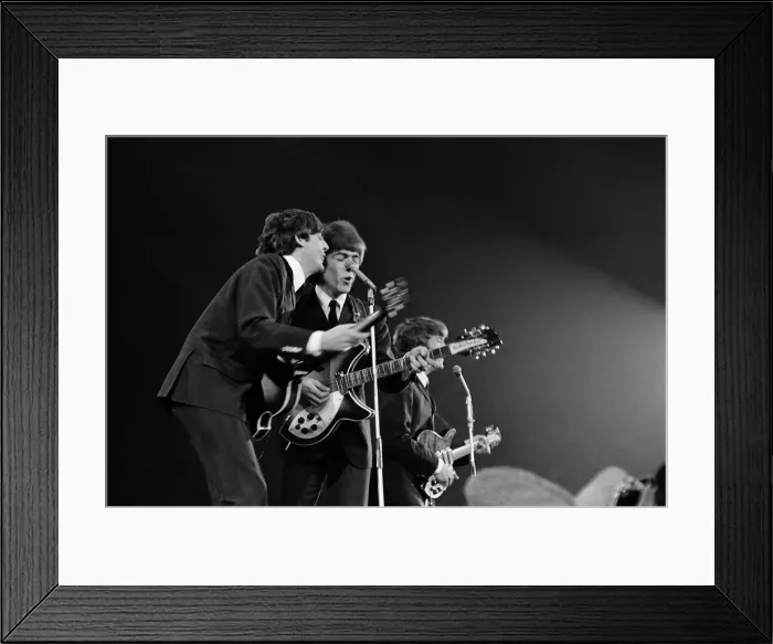 Framed Print : Paul McCartney, George Harrison & John Lennon seen at the New Musical Express pop concert Framed Print : Paul McCartney, George Harrison & John Lennon seen at the New Musical Express pop concert