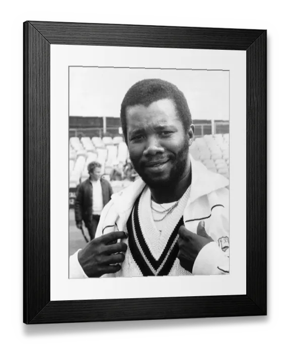 Framed Print : Malcolm Marshall - Cricket Player - West Indies Fast Bowler 29th May 1984