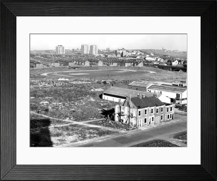 Framed Print : The Newcastle Municipal Sports Stadium in 17th April 1967