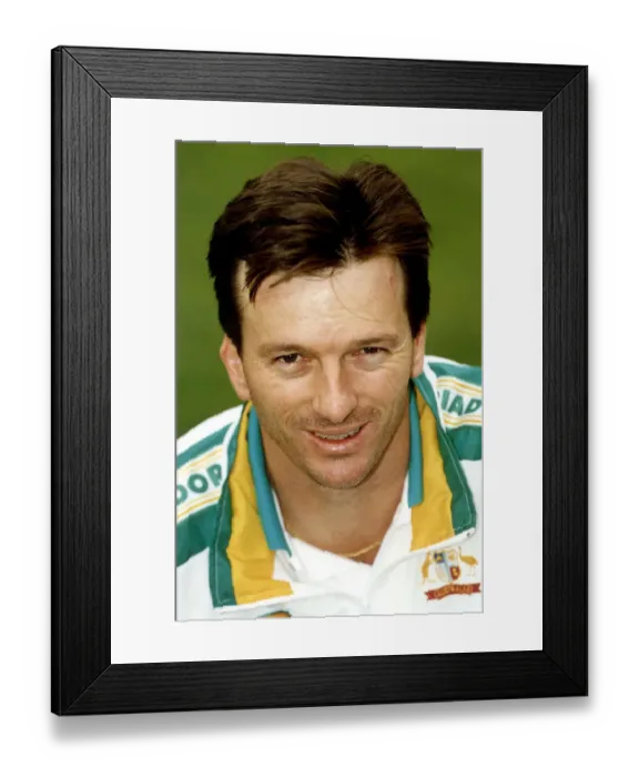 Framed Print : Steve Waugh Australian Cricket Head shot May 1993