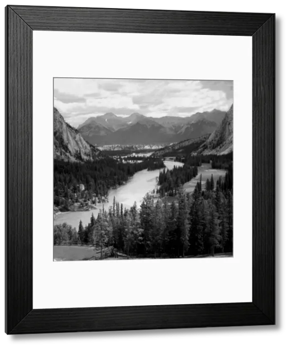 Framed Print : Bow Valley-Bauff-Alberta in the Rocky Mountains Vancouver, Canada, 1951 Framed Print : Bow Valley-Bauff-Alberta in the Rocky Mountains Vancouver, Canada, 1951
