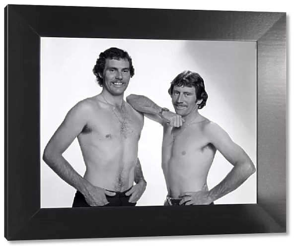 Ian Chapell and Greg Chappell Australian cricketers June 1975 pose topless