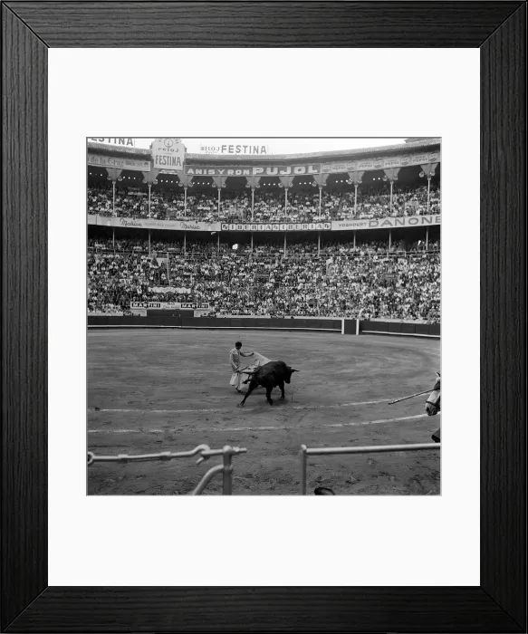 Framed Print : A Bullfight in Barcelona, Spain - July 1965 Framed Print : A Bullfight in Barcelona, Spain - July 1965