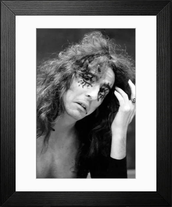 Framed Print : Pop singer Alice Cooper aged 23 flew into Heathrow Airport today with his pet boa Framed Print : Pop singer Alice Cooper aged 23 flew into Heathrow Airport today with his pet boa