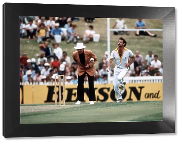 Dennis Lillee Australian Cricket Player 1979 - 1980 Pictured Bowling during