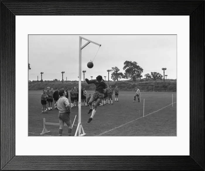 Framed Print : The Coventry City FCs players at the training ground, Coventry Framed Print : The Coventry City FCs players at the training ground, Coventry