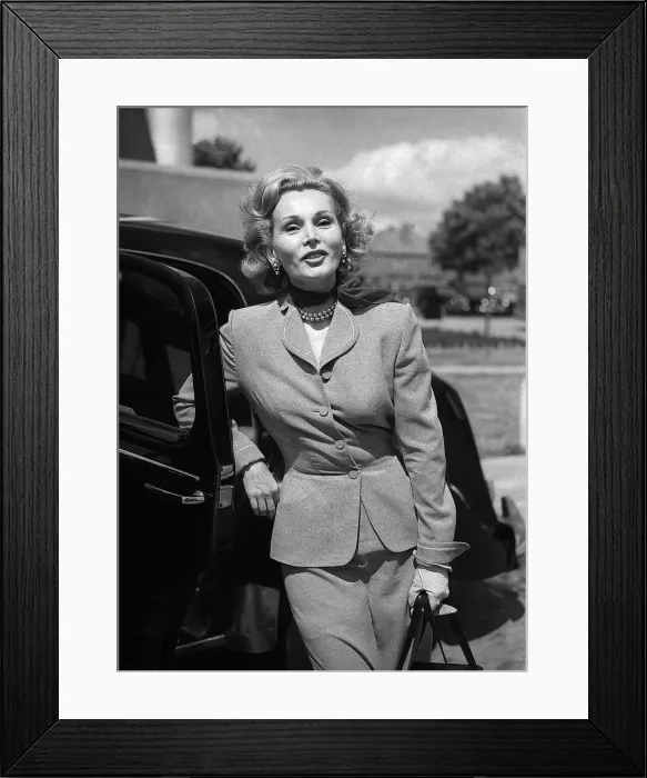 Framed Print : Zsa Zsa Gabor 13th August 1952. Born- Sari Gabor, on Feb Framed Print : Zsa Zsa Gabor 13th August 1952. Born- Sari Gabor, on Feb