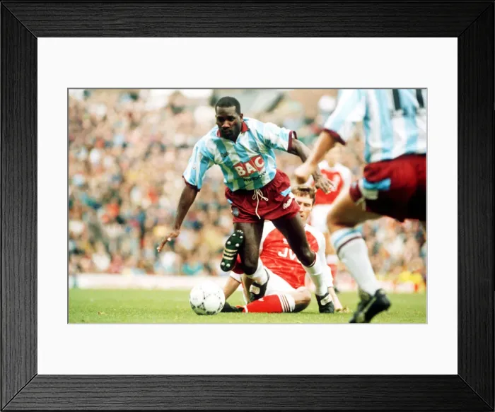 Framed Print : Mike Small Footballer, West Ham with Andy Lewicham