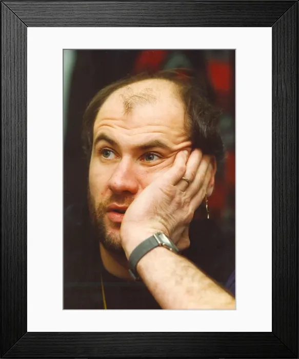 Framed Print : Ex Marillion lead singer Fish performing at the HMV Shop on Northumberland Street Framed Print : Ex Marillion lead singer Fish performing at the HMV Shop on Northumberland Street