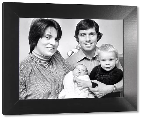 Brenda Foster with his wife Sue, son Paul and baby daughter Catherine in March 1979